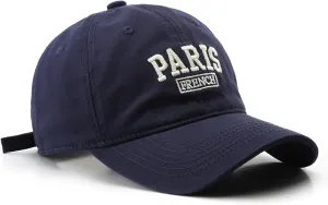 Paris Hat Unisex Baseball Cap Soft Sun Hat Adjustable Trucker Cap