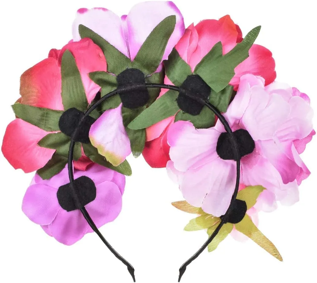 Rose Flower Crown Headband HalloweenCinco De Mayo Party Costume Headpiece NC26
