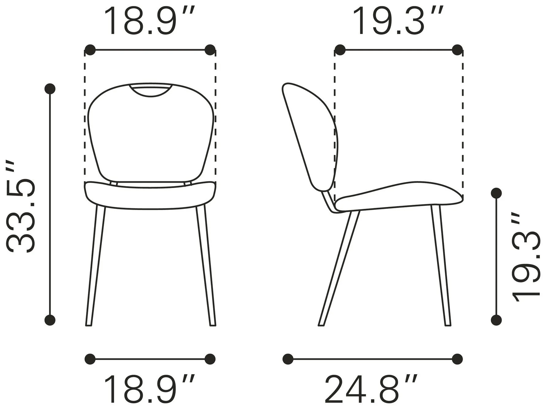 Silla de Comedor Terrence - Cafe