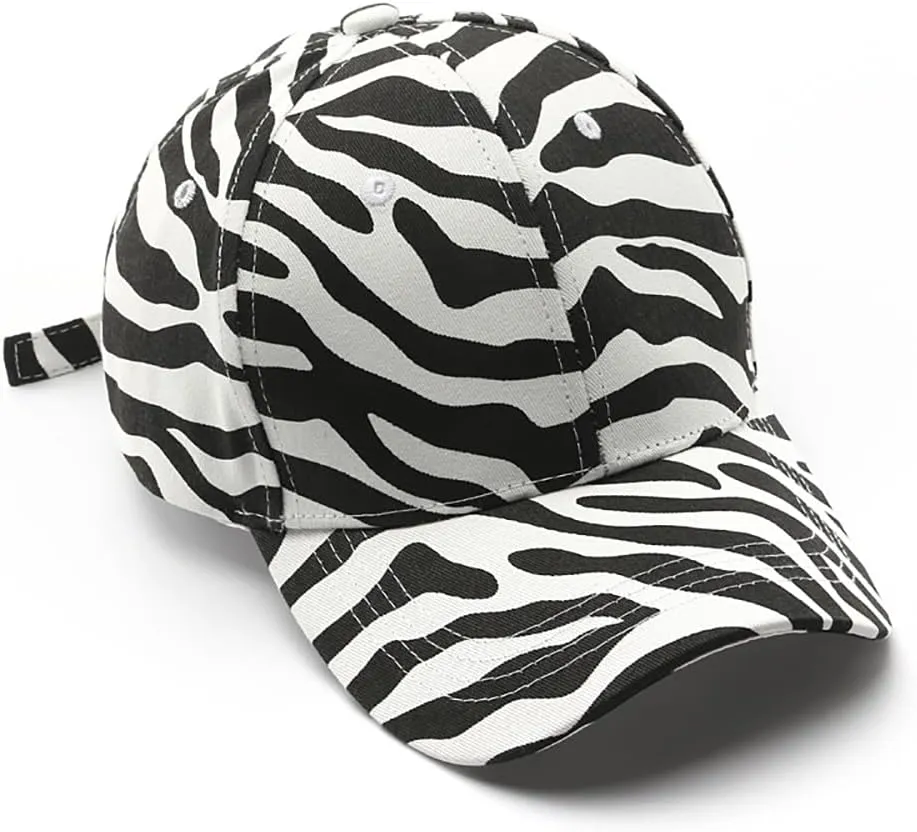 Striped Cap Unisex Baseball Cap Casual Sun Hat