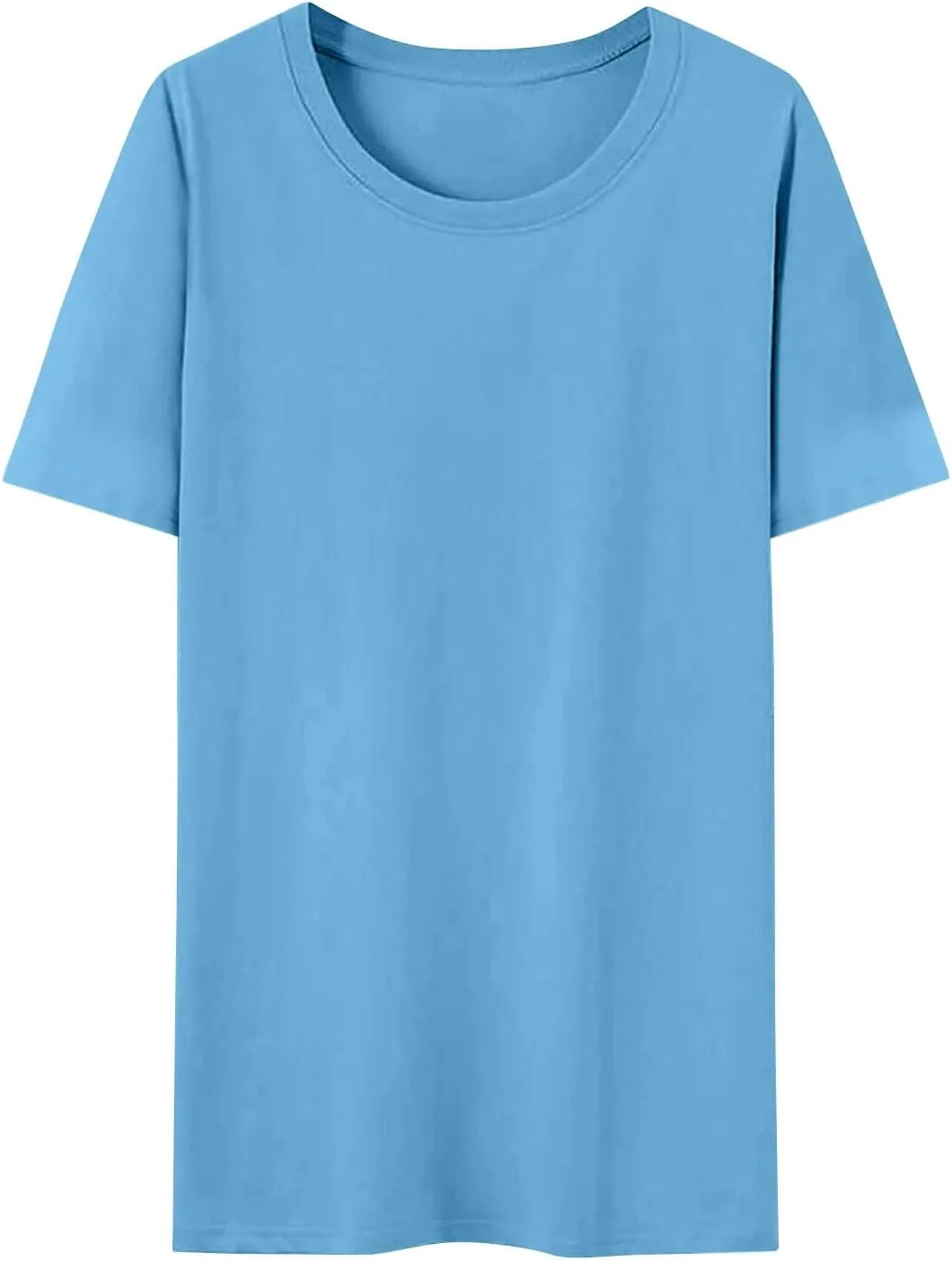 Summer Tops for Women 2025 Trendy Short Sleeve Tshirts Casual Loose Crew Neck T Shirts Plus Size Workout Tunic Blouse