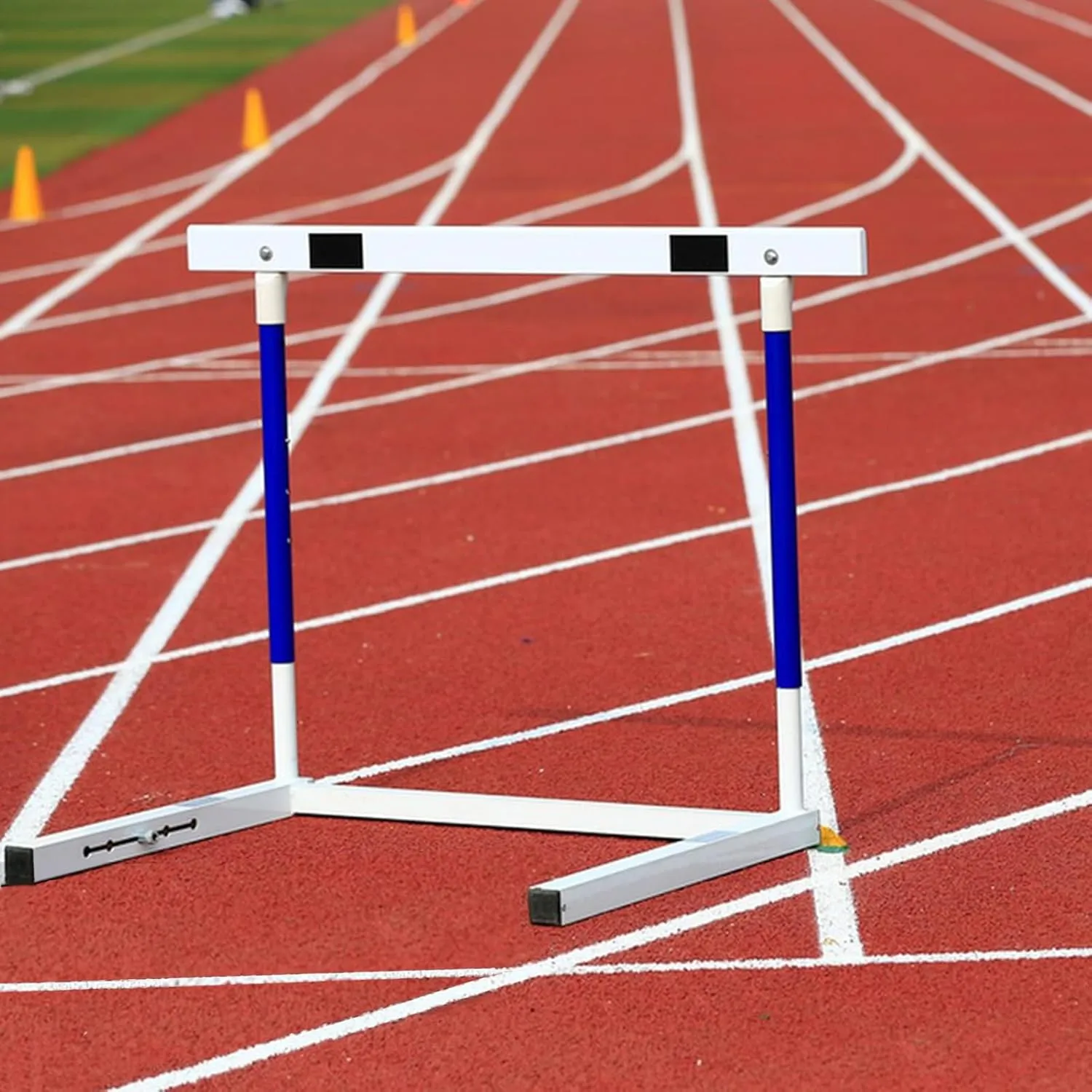 Track and Field Hurdles for Adult Athletes, Adjustable Height Professional Hurdle Set, 30-42in Agility Hurdles for Outdoor Workout Training Pole