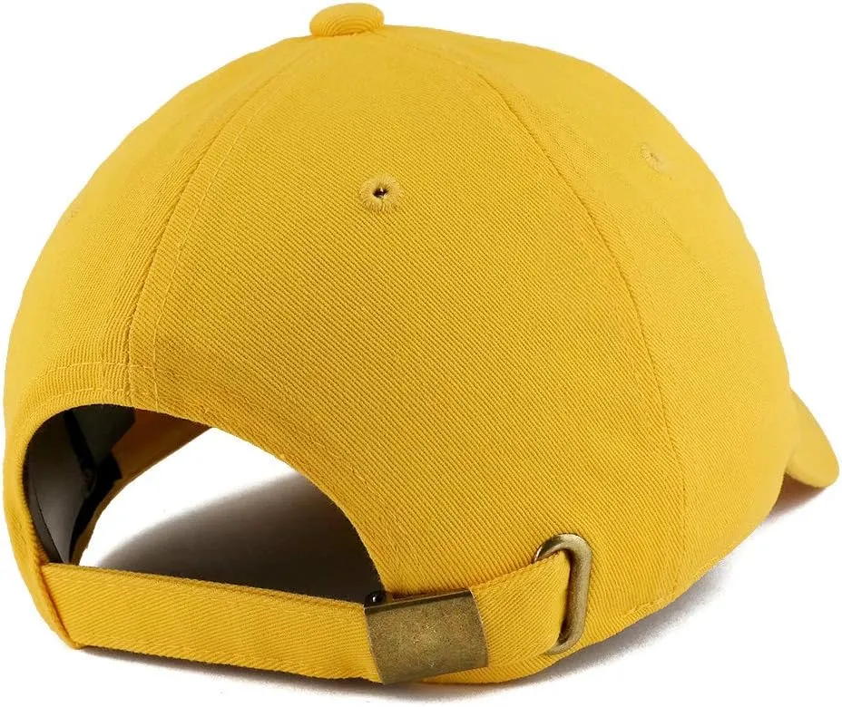 Trendy Apparel Shop Pops Embroidered Solid Adjustable Unstructured Dad Hat