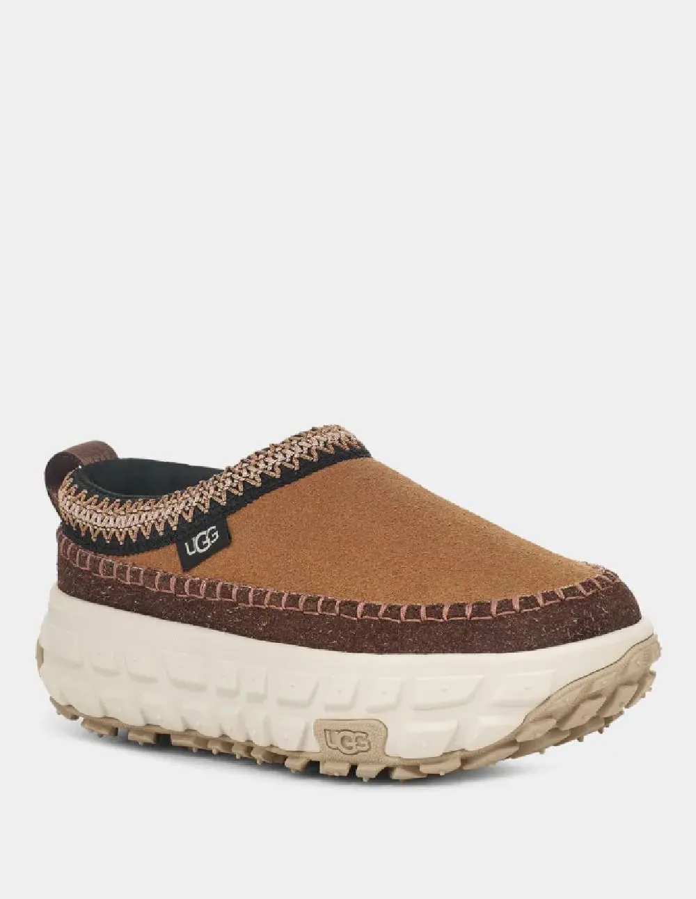 UGG Venture Daze Slide Marrones y Blancas Mujer