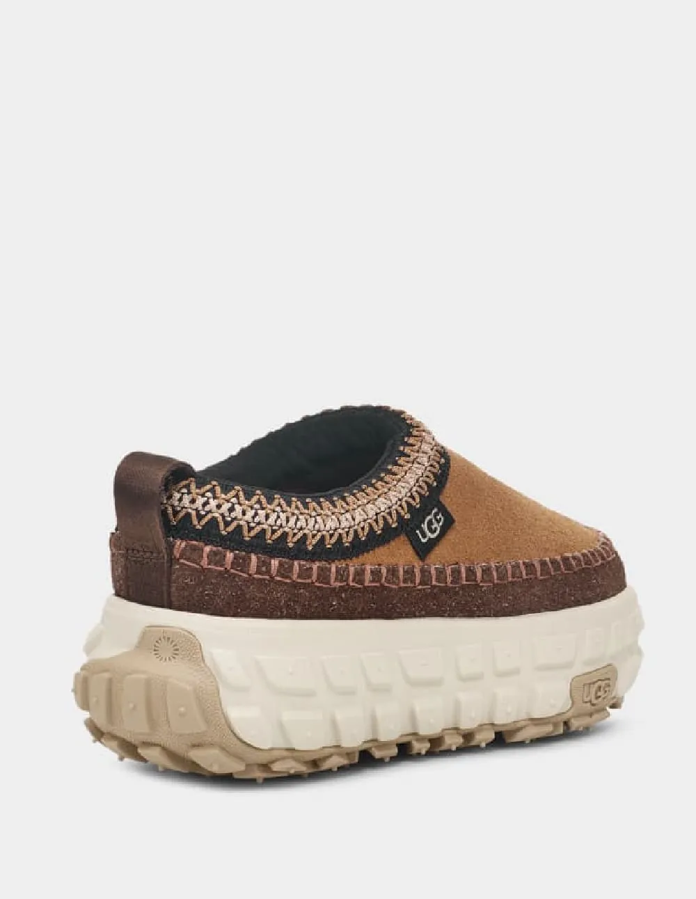 UGG Venture Daze Slide Marrones y Blancas Mujer