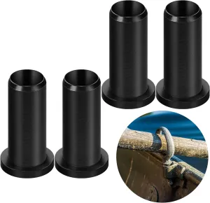 Watayo 4 PCS Oar Lock Socket Insert -1/2" Oarlock Bushing -Nylon Oar Sleeve for Oar Protector Boat Hardware Socket Boat Tool Holder