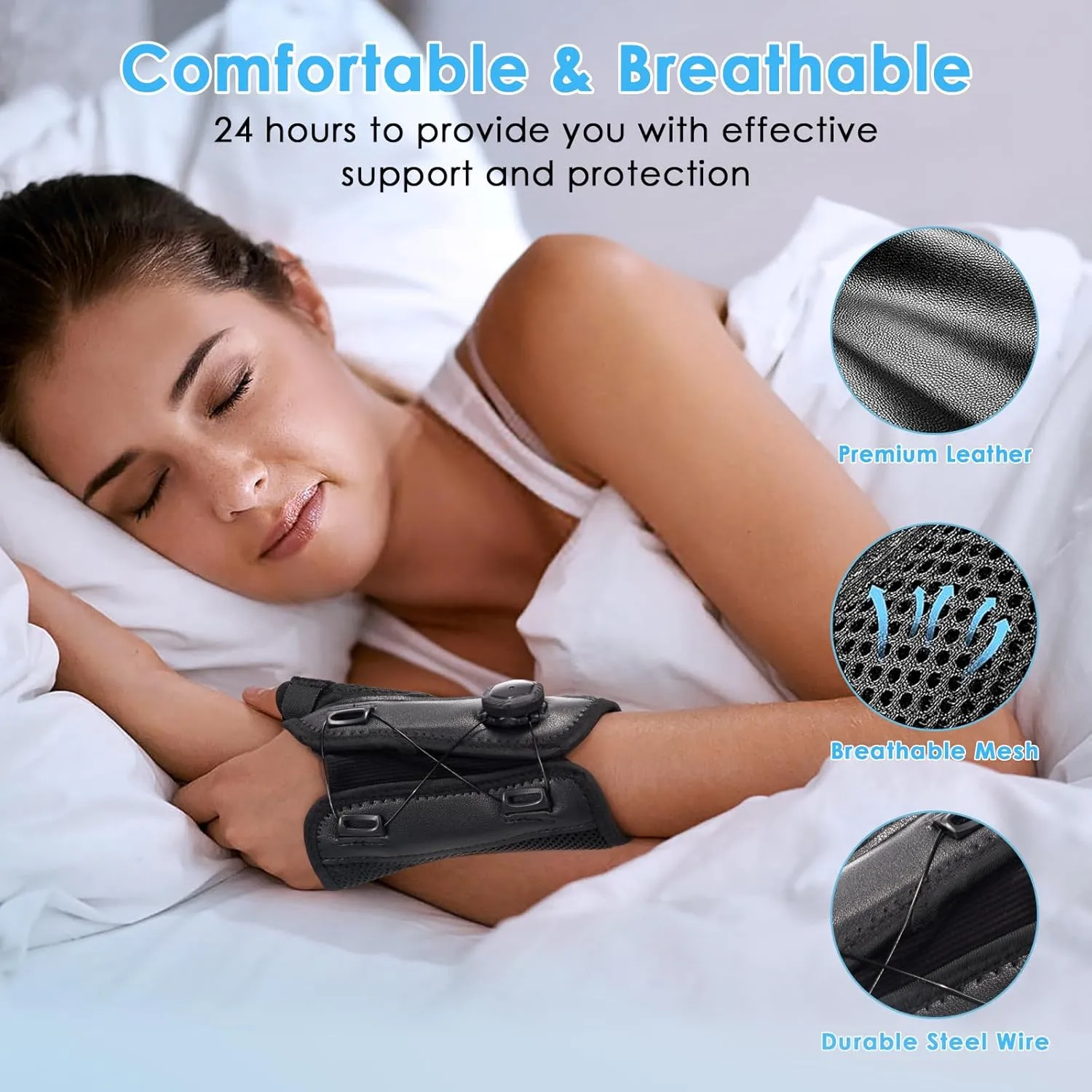 Wrist Brace for Carpal Tunnel,Thumb Brace for Arthritis Pain and Support,Thumb Spica Splint Right Hand for De Quervains Tenosynovitis,Tendonitis,Thumb Stabilizer,Small/Medium-for Men and Women