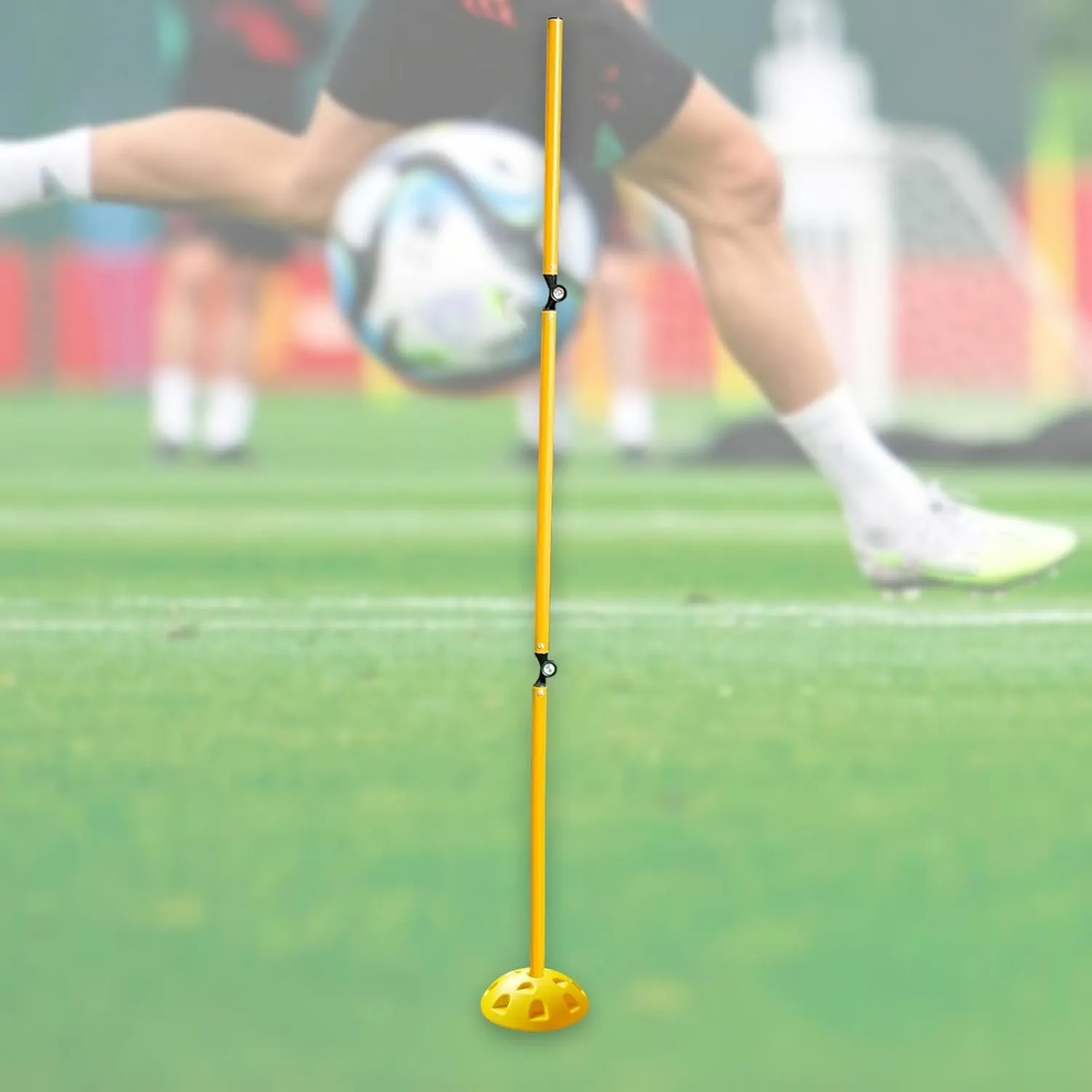 Yiju Football Agility Training Poles Folding Multifunctional Professional Soccer Agility Pole Set Obstacle for Outdoor Activity
