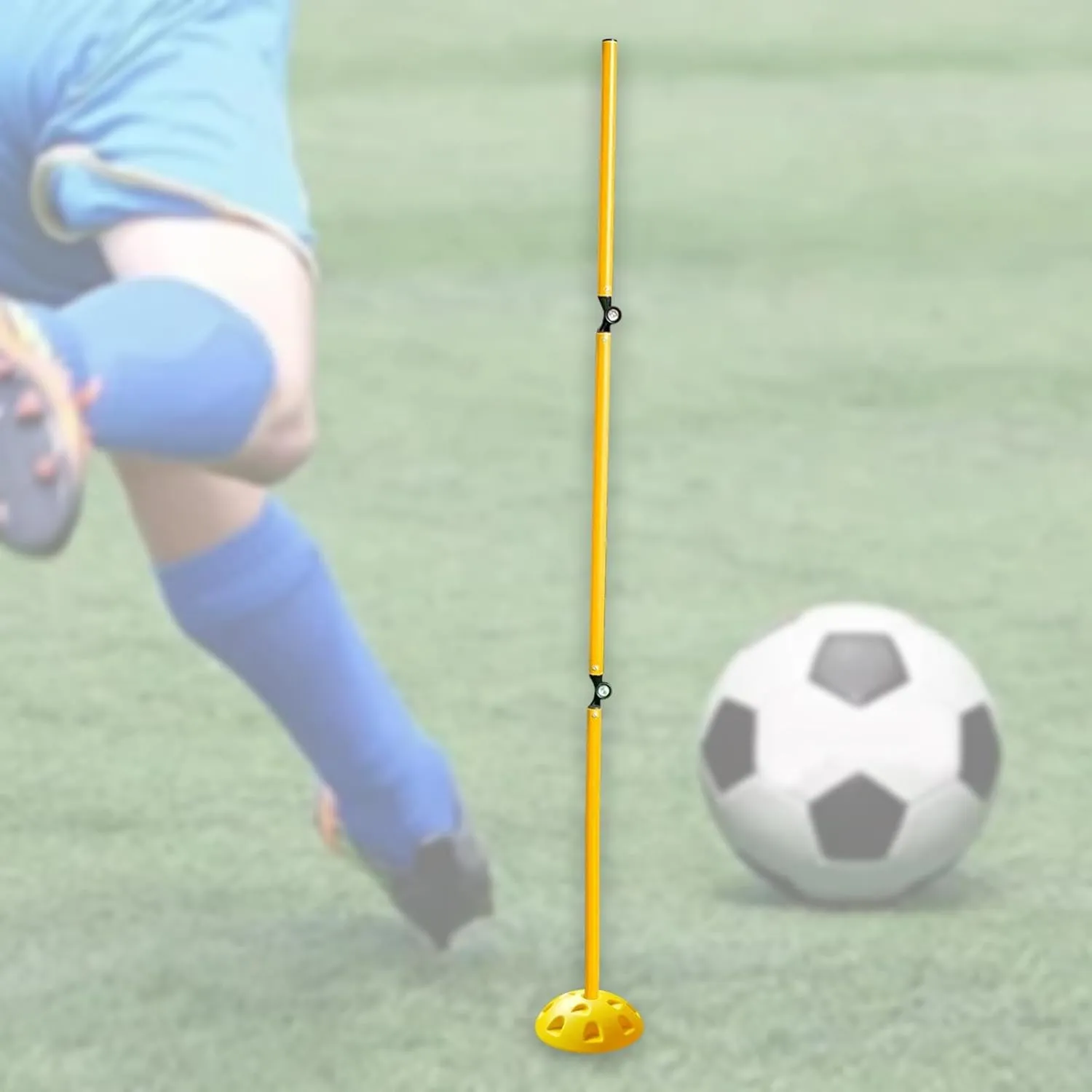 Yiju Football Agility Training Poles Folding Multifunctional Professional Soccer Agility Pole Set Obstacle for Outdoor Activity
