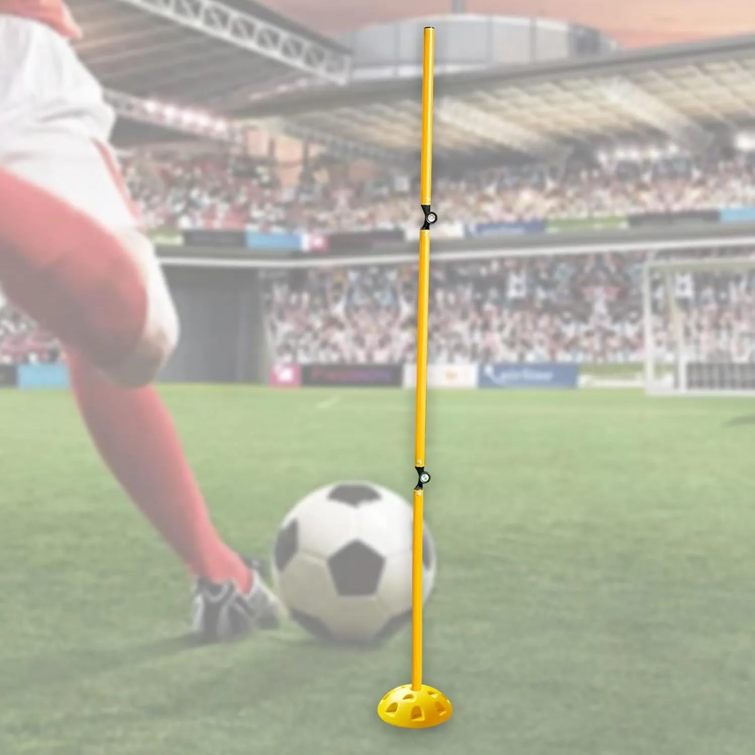 Yiju Football Agility Training Poles Folding Multifunctional Professional Soccer Agility Pole Set Obstacle for Outdoor Activity
